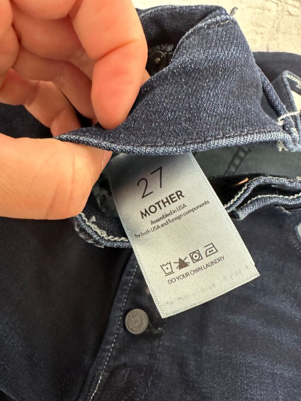 Mother jeans high waisted pixie rail skimp button fly size 27 - Picture 5 of 10